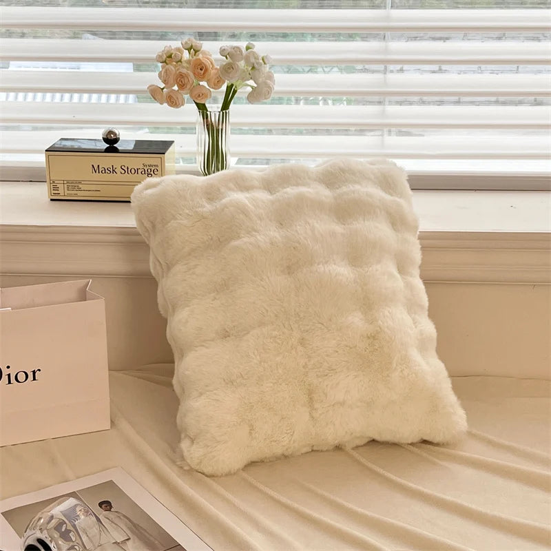 Luxury Faux Fur Velvet Fleece Blanket Winter Blanket Throw Double Layer Warm Cashmere Coral Faux Rabbit Fur Bed Sheet