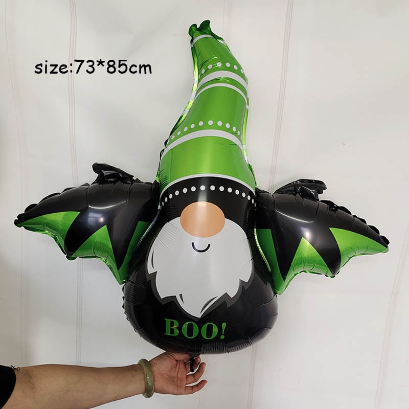 Huge Standing Halloween Pumpkin Ghost Balloons Witch Bat Spider Foil Ballon Inflatable Kids Toys Globos Halloween Party Supplies