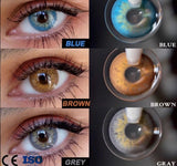 2Pcs/Pair Taylor DNA Colored Contact Lenses Colorful Beauty Cosmetic Contacts Natural Color Lens Eye Contact Blue Lenses