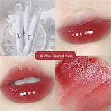 Oklulu Waterproof Lip Gloss Mirror Water Liquid Lipstick Moisturizing Lipgloss Lasting Lip Tint Non-stick Cup Lip Glaze Korean Cosmetic