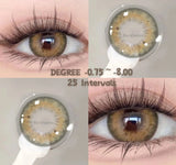 OKLULU  1 Pair Natural Colored Contact Lenses with Degree Myopia Lenses Korean Lenses High Quality Lenses Green Lenses