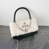 OKLULU  -  Y2K Mini Women Handbags Fashion New 2024 Gothic Cross Sac A Main Femme Individuality Chains Subculture Crossbody Bag Female