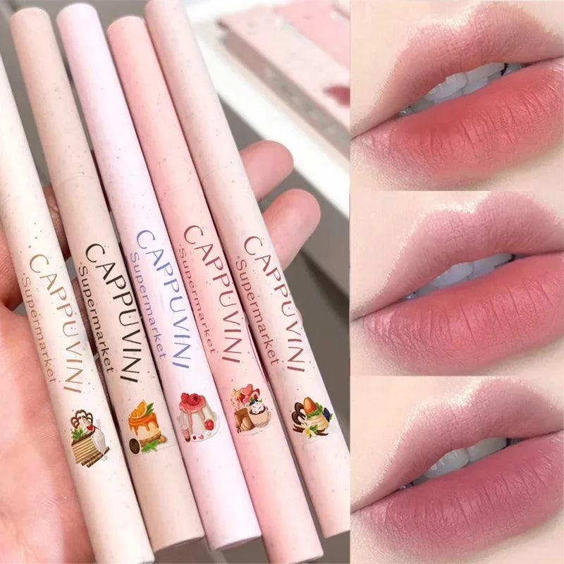 Oklulu Matte Contour Lip Liner 5 colors Waterproof Lasting Plump Velvet Lipstick Natural Outline Lips Line Pen Lips Makeup Cosmetics