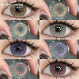 OKLULU  -  1pair New Color Contact Lenses for Eyes Natural Blue Eye Lenses Purple Lenses Gray Eye Contacts Brown Eye Lens Yearly