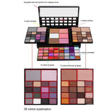 Oklulu 40/74/78 Colors Glitter Eyeshadow Palette Matte Waterproof Long Lasting Pressed Powder Cosmetics Kit  Fashion Women MakeUp Tools