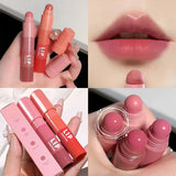 OKLULU  -  Multicolour 4 In 1 Matte Lipstick Nude Pink Red Lip Liner Pen Long Long Waterproof Crayon Lipstick Pencil Lips Makeup Cosmetic