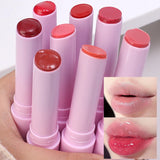 Oklulu Lasting Moisturizing Mirror Lipstick Pen Clear Water Light Solid Lip Gloss 8 Colors Jelly Pink Lips Tint Glass Lip Glaze Makeup