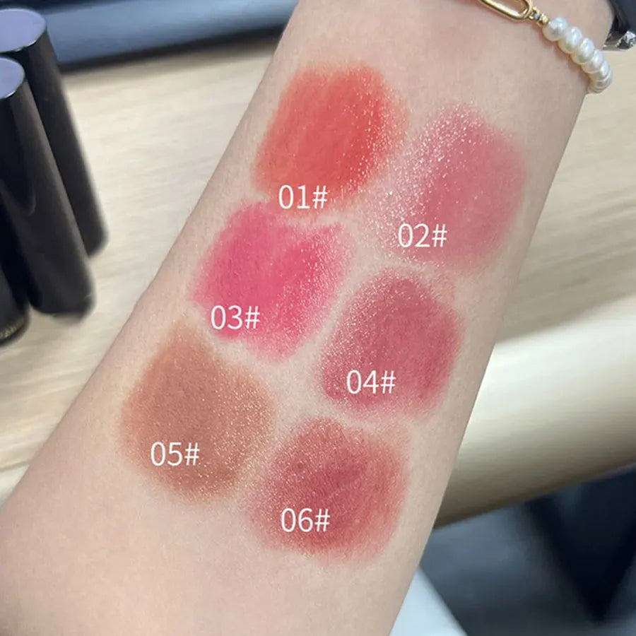 Oklulu Lipstick red brown lipstick waterproof moisturizing mirror lipstick lip gloss natural long-lasting makeup Valentine's Day gift