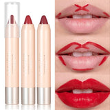 Oklulu Waterproof Matte Contouring Lipstick 8 Colors Lasting Velvet Lip Liner Pen Non sticky Cup Sexy Red Lips Pencil Makeup Cosmetics