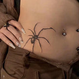 OKLULU  -  1 Sheet Spider Tattoo Sticker Waterproof and Long-lasting Temporary Tattoo