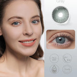 OKLULU Colored Contact Lenses Natural Look Brown Eye Lenses Beauty pupils Blue contact Lenses Eye Cosmetic Color Lens