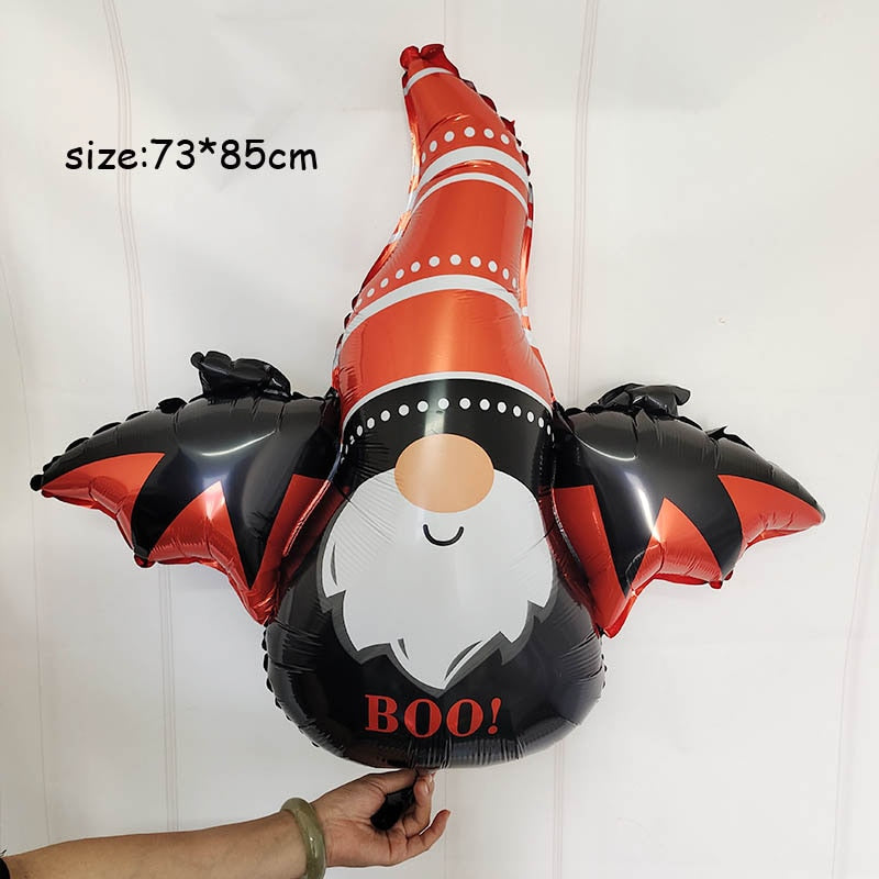 Huge Standing Halloween Pumpkin Ghost Balloons Witch Bat Spider Foil Ballon Inflatable Kids Toys Globos Halloween Party Supplies