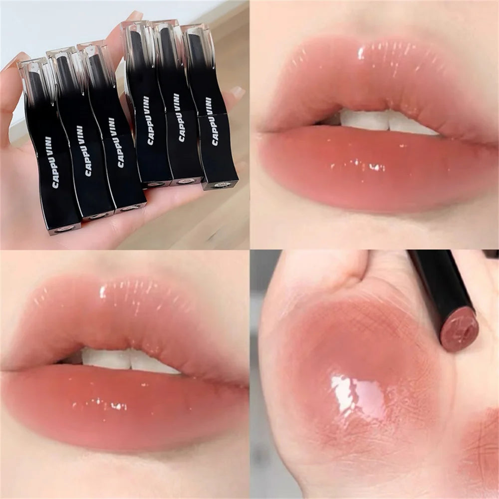 Oklulu Black Tube Lipstick Moisturizing Lip Gloss Waterproof Long Lasting Lip Glaze Not Stick Cup Sexy Lip Tint Women Beauty Cosmetics