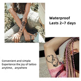 OKLULU  -  1 Sheet Snake Hand Tattoo Sticker Waterproof Lasting Temporary Tattoo