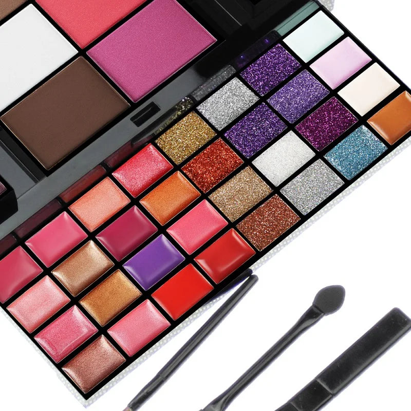 Oklulu 40/74/78 Colors Glitter Eyeshadow Palette Matte Waterproof Long Lasting Pressed Powder Cosmetics Kit  Fashion Women MakeUp Tools