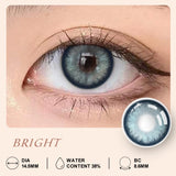 OKLULU Hot Sale Natural Colored Contact Lenses Half Year Color Contact Lenses Multicolored Colored Contact Lens Blue Eye Lens