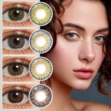 OKLULU Colored Contact Lenses For Eyes 1 Pair Color Contact Lenses 3 TONE Color Lens Eyes Contacts