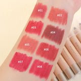 Oklulu Waterproof Matte Contouring Lipstick 8 Colors Lasting Velvet Lip Liner Pen Non sticky Cup Sexy Red Lips Pencil Makeup Cosmetics