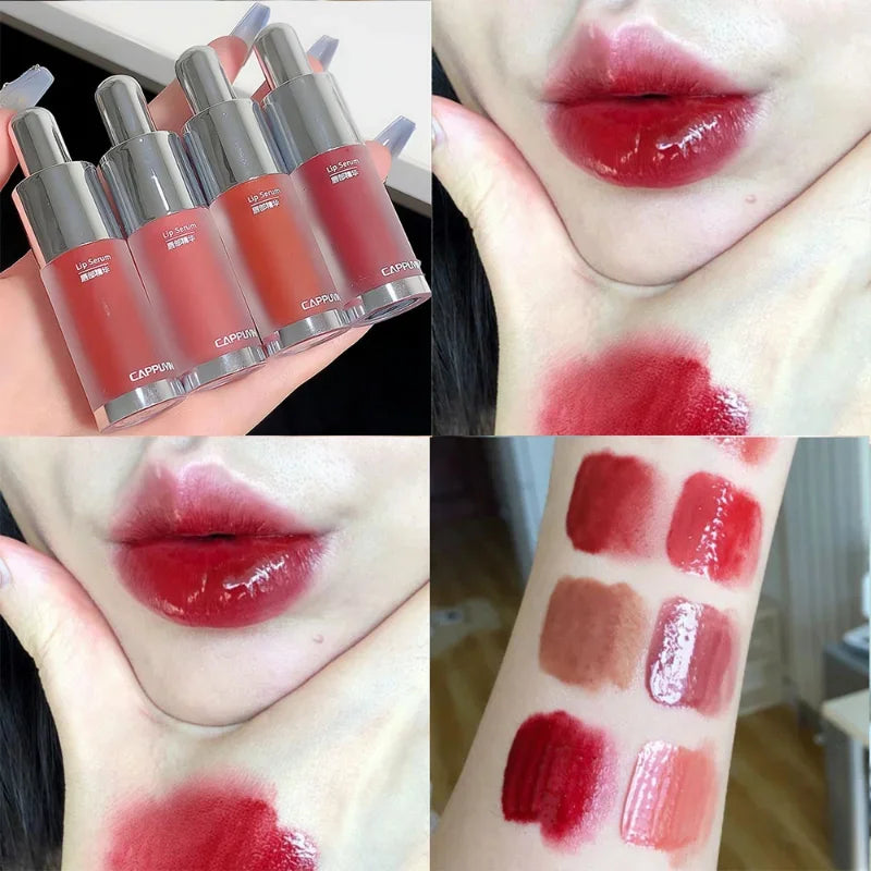Oklulu Lip Gloss Mirror Water Liquid Lipstick Moisturizing Lasting Non-stick Cup Lips Glaze Waterproof Women Lips Makeup Cosmetic