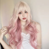 OKLULU  -  Lolita Wig Distinctly Blonde Cosplay Wig with Bangs  Synthetic Wig Braided Wigs for Women Human Hair