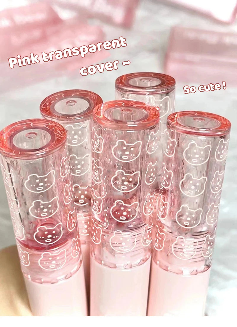 Oklulu New 6 Colors Mirror Jelly Lip Gloss Moisturizing Water Glossy Liquid Lipstick Waterproof Lasting Red Tint Lips Cosmetics Makeup