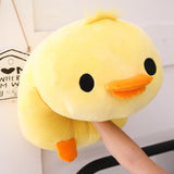 OKLULU Cute Down Cotton Lying Duck Stuffed Yellow Duck Plush Toy Soft Children Pillow Cushion Nice Christmas Gifts for Girls Room Decor