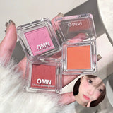 OKLULU  -  Monochrome Blusher Contour Matte Natural Cheek Tint Peach Pink Cream Low Saturation Waterproof Natural Blush Face Rouge Cosmetic