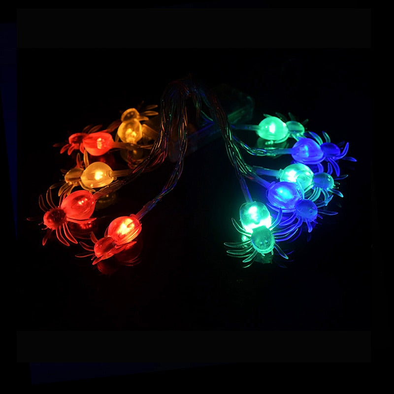 150cm 10LED Halloween LED String Lights Portable Pumpkin Ghost Skeletons Lights for Home Bar Halloween Party Decor Supplies