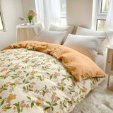 Bonenjoy 1pc Quilt Cover 100% Cotton Home Bed Linen Floral Duvet Covers Skin-friendly Bed Covers 이불커버세트 (Pillowcase Need Order)