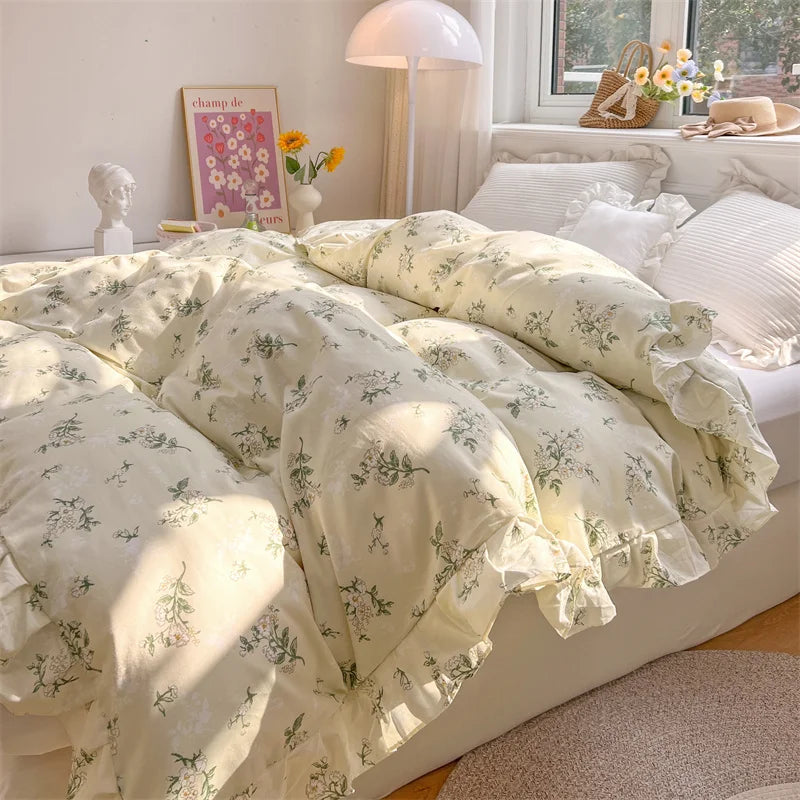 1PC Cotton Floral Pattern Home Bedding Duvet Cover Double-sided AB Version Comfortable Quilt Comforter Cover Home Textiles #/