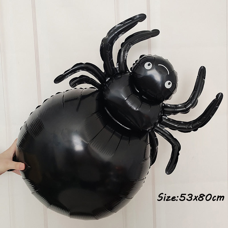 Huge Standing Halloween Pumpkin Ghost Balloons Witch Bat Spider Foil Ballon Inflatable Kids Toys Globos Halloween Party Supplies