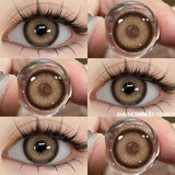 Colored Contact Lenses 1pair Natural Eye Lens Blue Eye Lenses Brown Lenses Gray Pupils Yearly Cosmetic Green Contacts