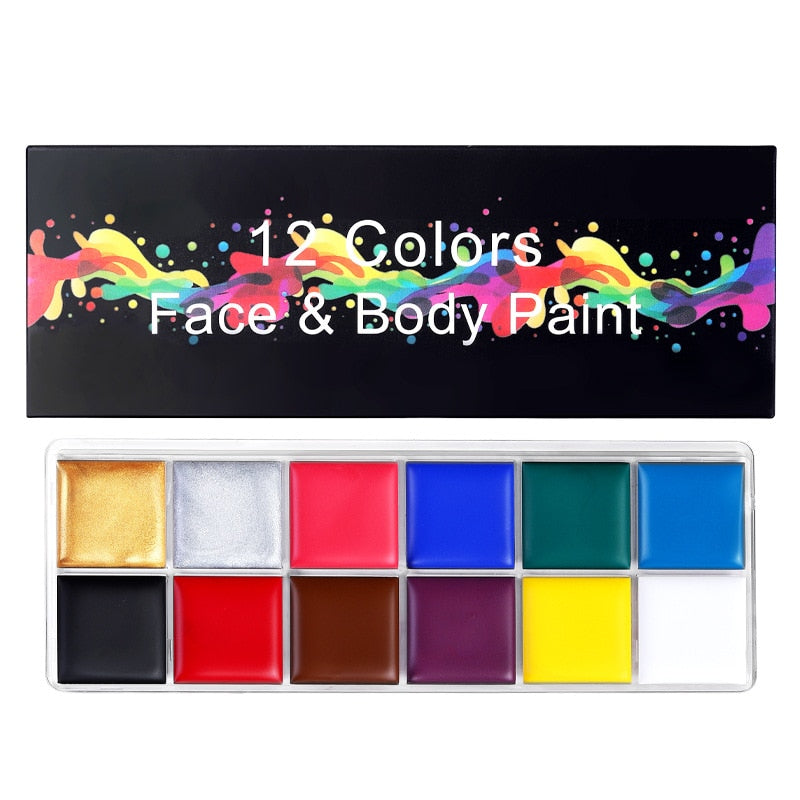 20 Colors Face Painting Oil Safe Kids Flash Tattoo Painting eye Art Make up Party Makeup Fancy Dress Beauty Palette