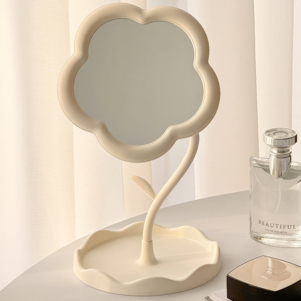 OKLULU  -  Flower Shaped Makeup Mirror