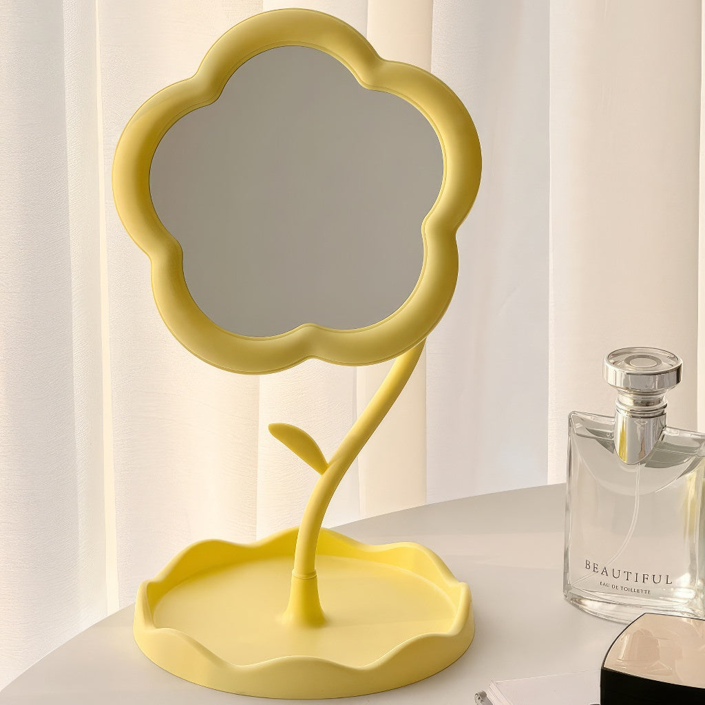 OKLULU  -  Flower Shaped Makeup Mirror