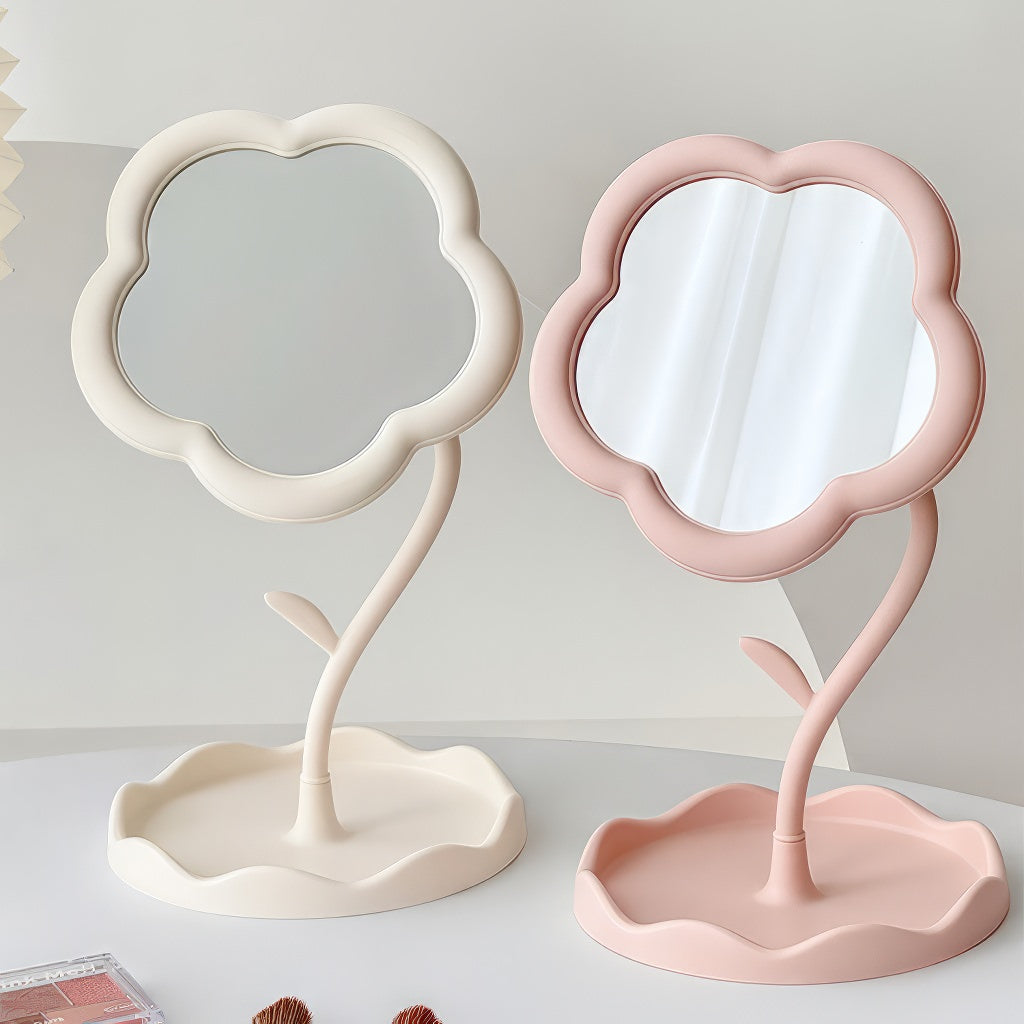 OKLULU  -  Flower Shaped Makeup Mirror