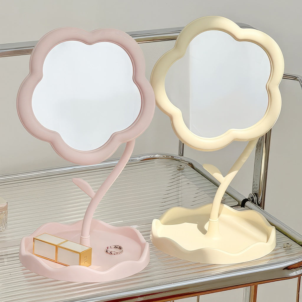 OKLULU  -  Flower Shaped Makeup Mirror