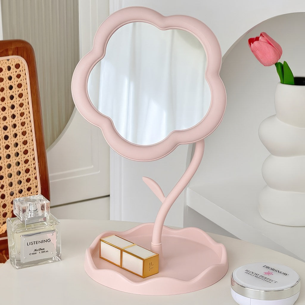 OKLULU  -  Flower Shaped Makeup Mirror