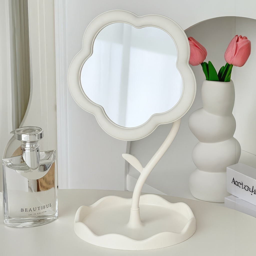 OKLULU  -  Flower Shaped Makeup Mirror