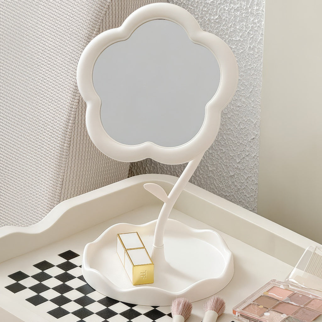 OKLULU  -  Flower Shaped Makeup Mirror