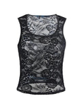 Lace U Neck Tank Top