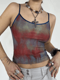 Tie Dye Slim Crop Cami Top