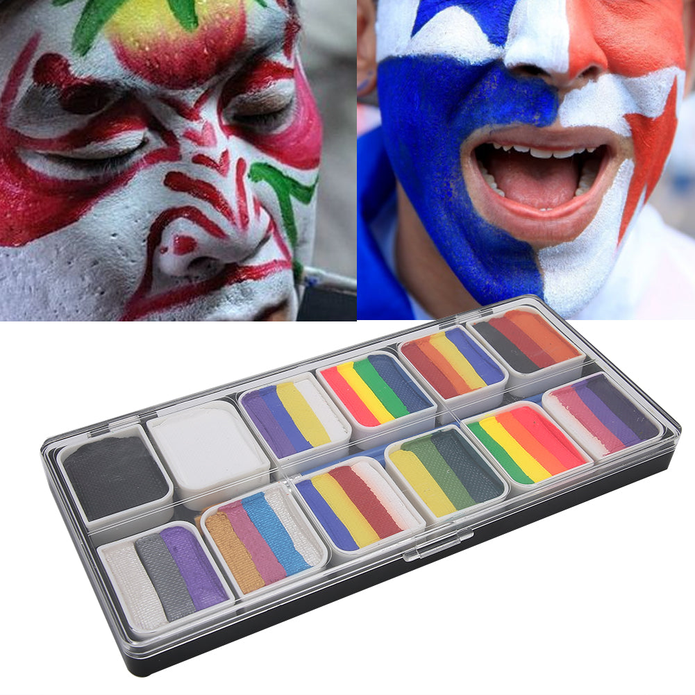 Oklulu  Water Based Face Paint Body Art Painting Beauty Makeup Paint Drawing Pigment for Kids Halloween Party Ball Game Fan Fancy Makeup