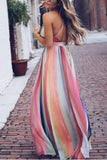 Oklulu Sling Bohemian Print Maxi Dress