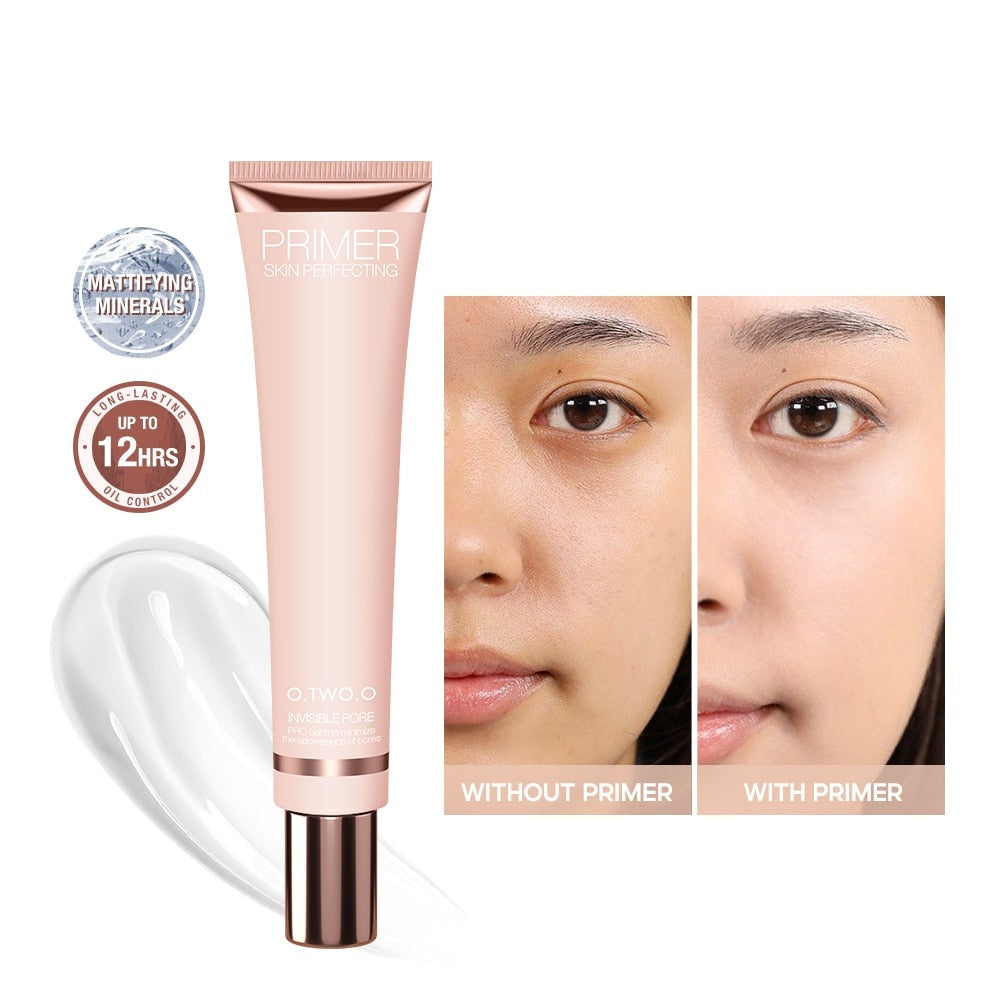 Makeup Base Face Primer Gel Invisible Pore Light Oil-Free Makeup Finish No Creases Not Cakey Foundation Primer Cosmetic