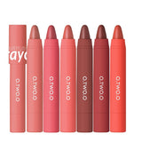 12pcs Lipstick Pencil Lip Liner 6 Colors Velvet Matte Finish Waterproof Long-lasting Smudge proof Lipstick Pen Makeup