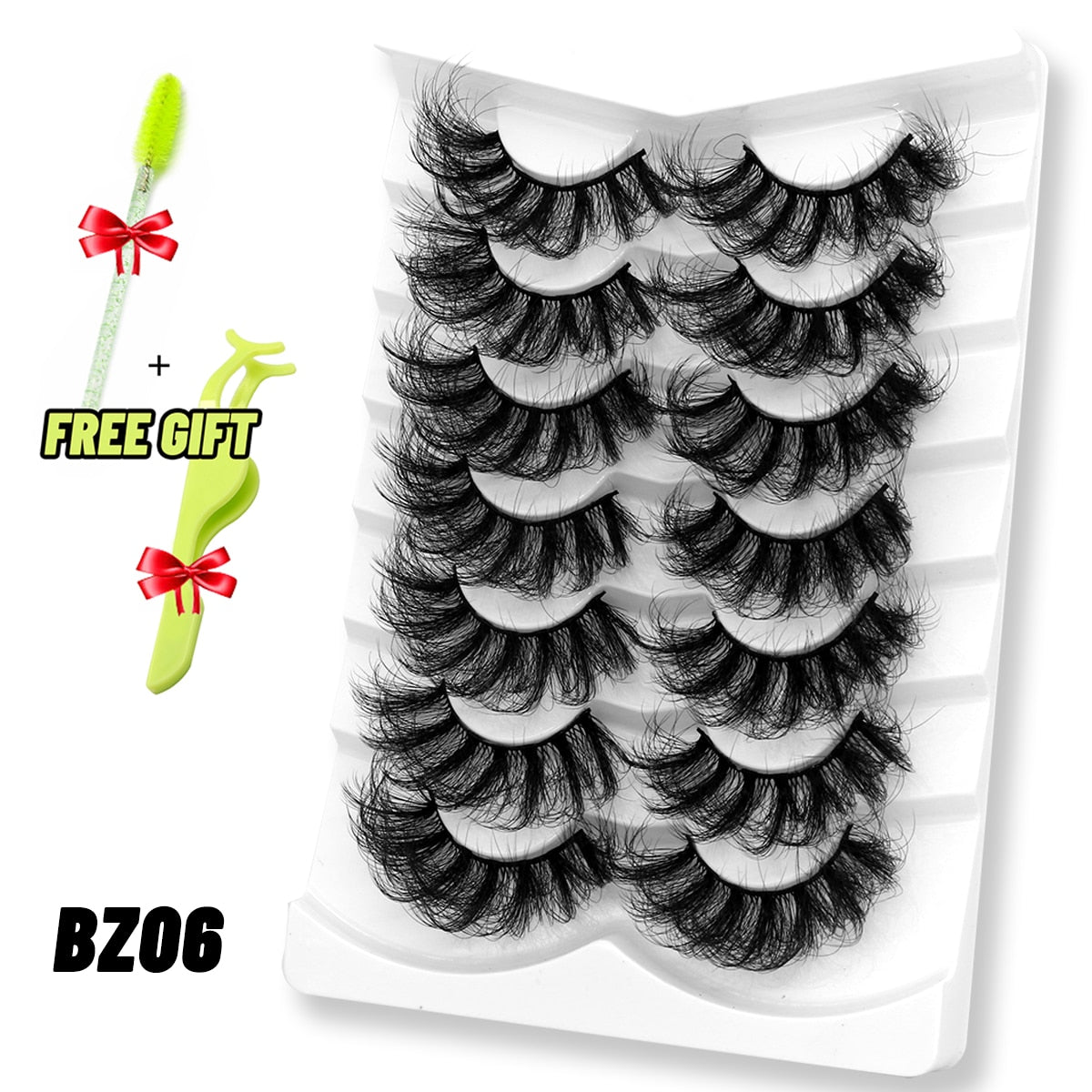 Lashes 5/7 Pairs Eyelashes Faux Mink Eyelashes Long Lasting Fluffy Mink Lashes Dramatic Volume lashes Extension Thick Long