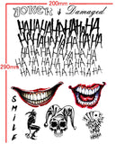 tattoo halloween zombie scar stickers face festival vampire tattoo men women waterproof tatoo boys fake body arm sticker sexy