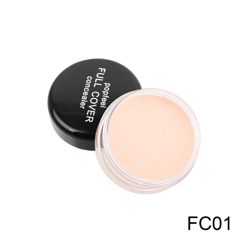 Oklulu Liquid Face Foundation Base Concealer Cream Face Cover Blemish Hide Dark Spot Blemish Eye Lip Contour Makeup Cosmetic TSLM1