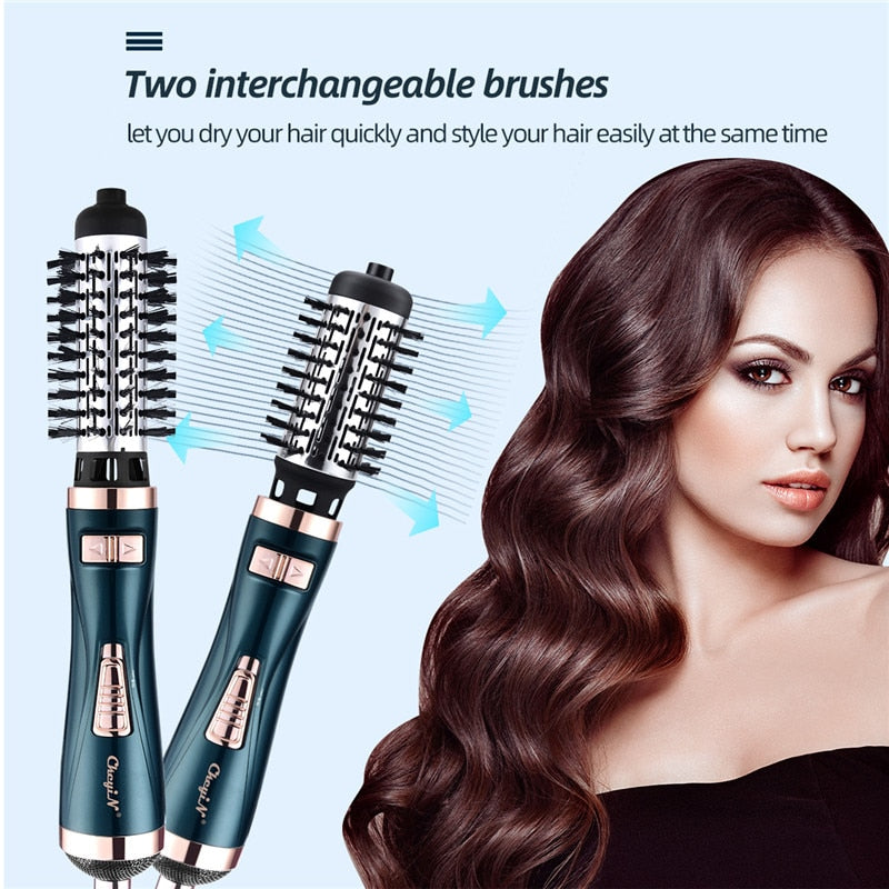 3 in 1 Multifunctional Styling Tools Curler Hairdryer Rotational Hair Curling Comb Professinal Hair Dryer Brush Salon Blow Dryer